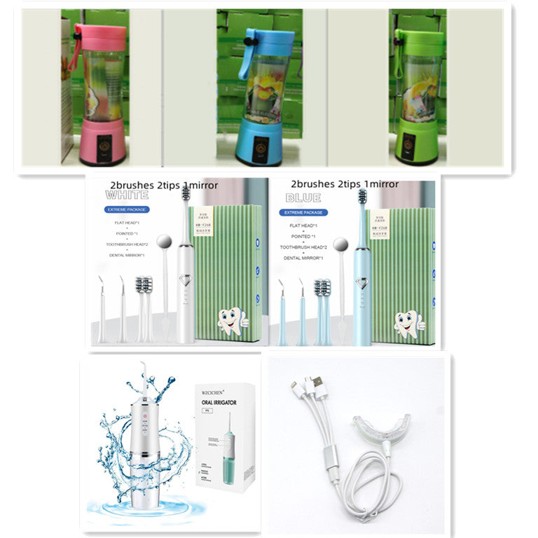 Buy Portable USB Rechargeable Blender 6 Blade Juicer Cup 380ML