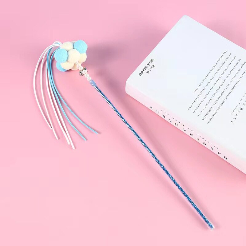 Feather Bell Cat Wand Toys for Hunting and Fun Exercise