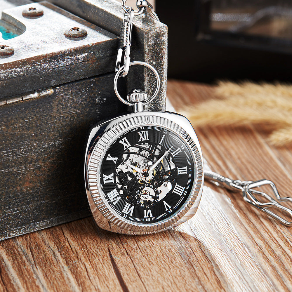 Buy Trendy Classic Retro Pocket Watch with Chain for Men