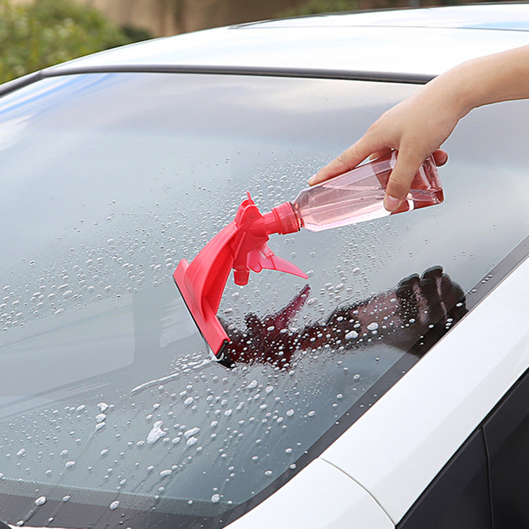 Water Spray Glass Cleaning Brush with Aluminum Long Handle