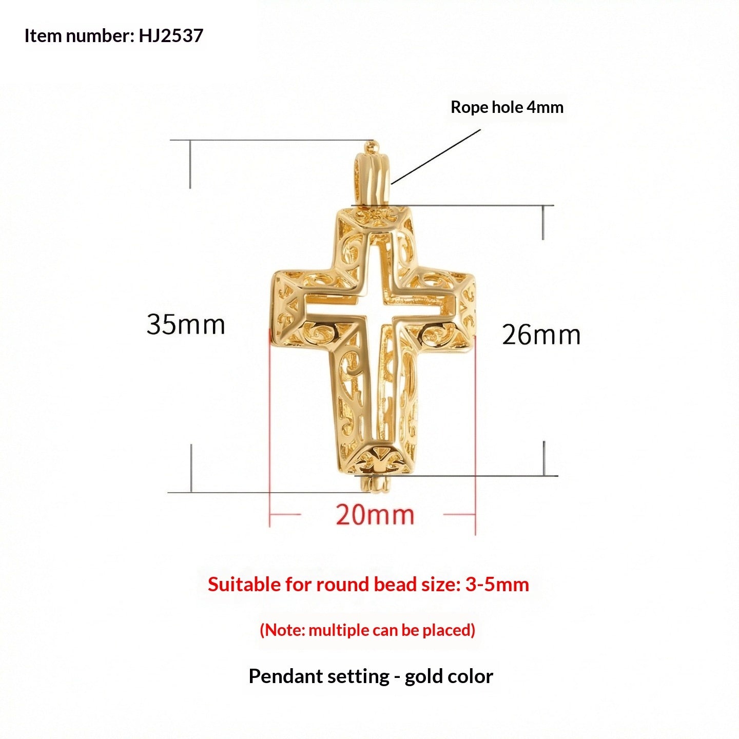 Buy Pearl Handcrafted Cross Pendant Necklace Openable Design