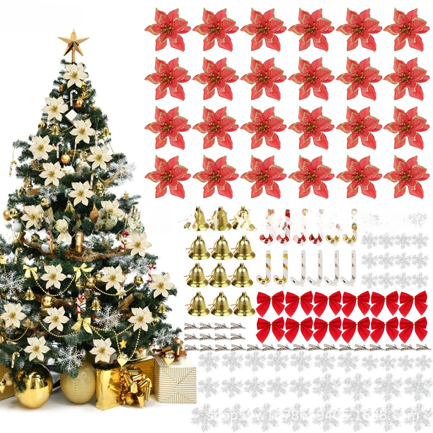 120 Pcs Christmas Tree Decoration
