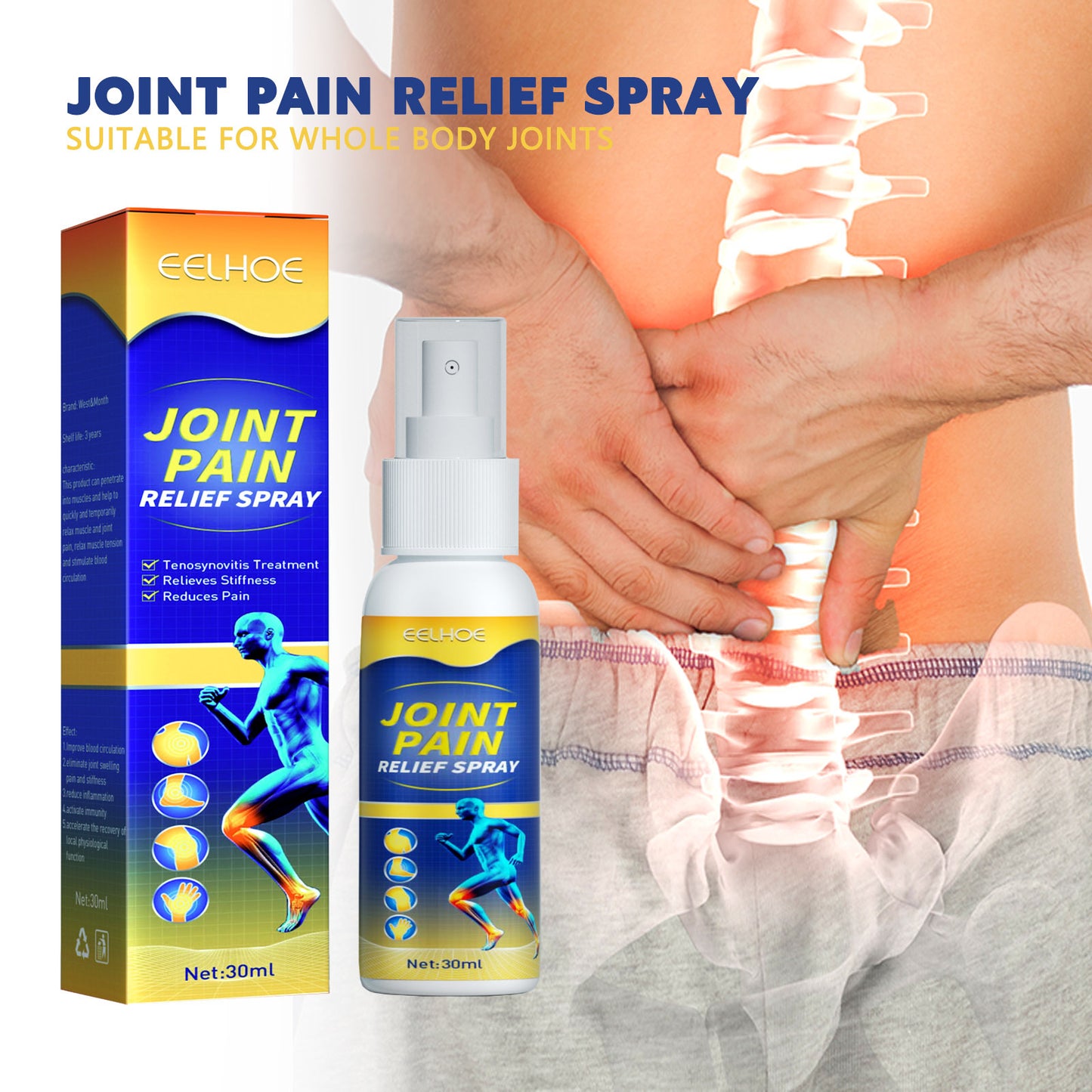 Joint Pain Spray for Cervical Spine and Knee Soreness Relief
