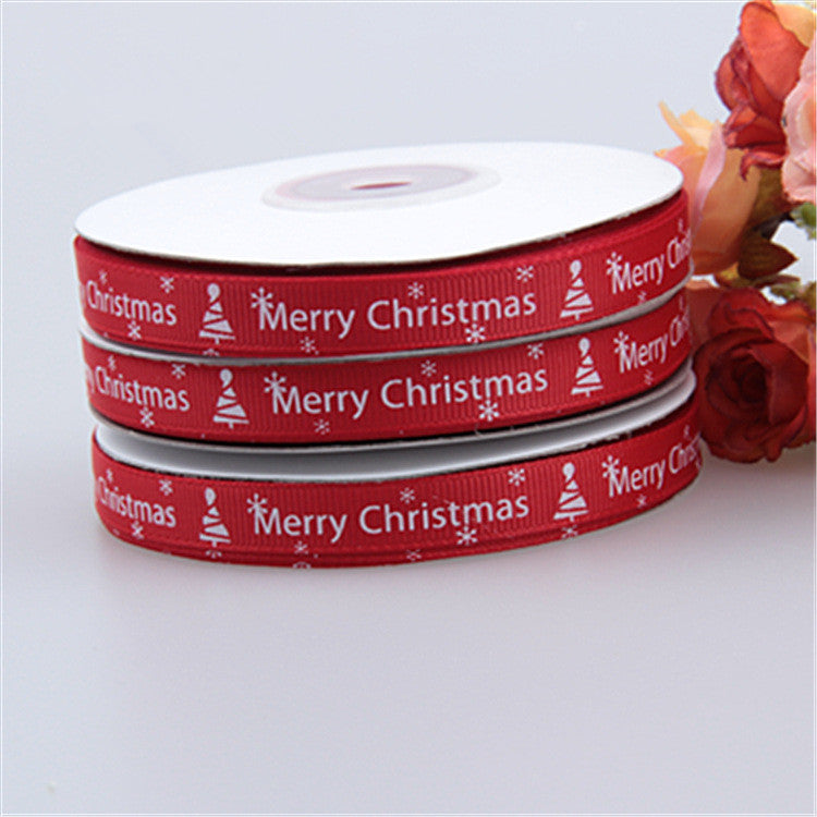 Buy Christmas Ribbon 1CM Threaded Small Roll for Crafts