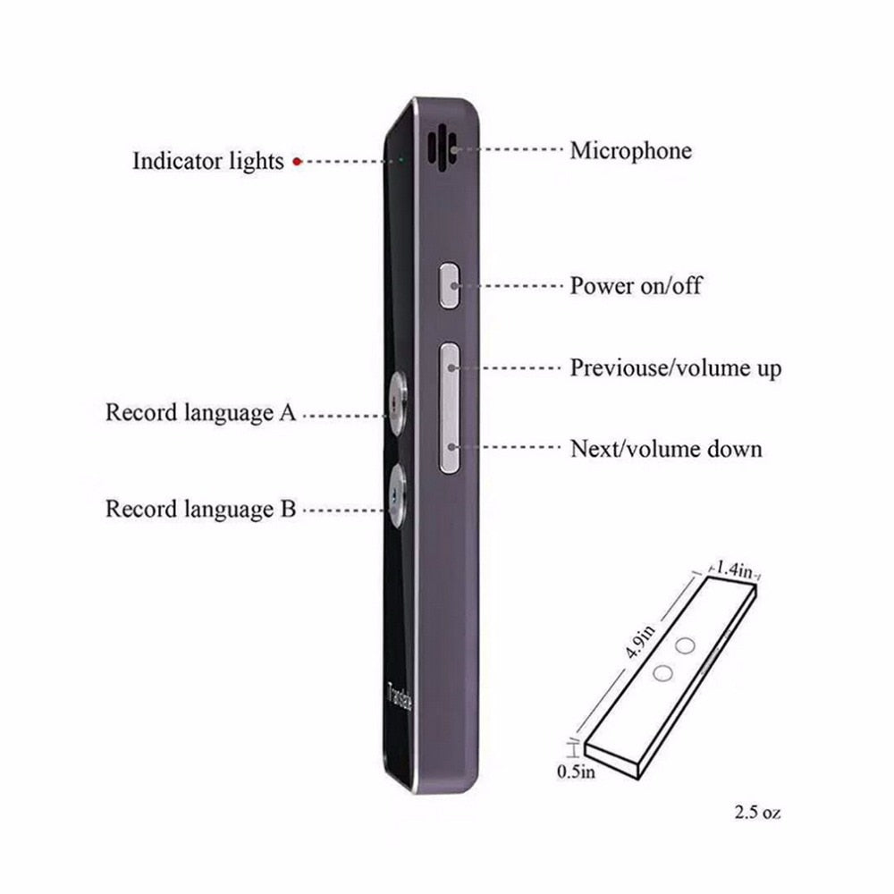 Buy Voice Translator – Real-Time Multi-Language Translation Device