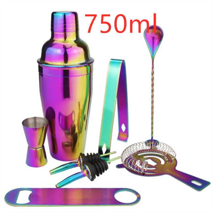 Stainless Steel 8-Piece Cocktail Shaker Set for Home Bar