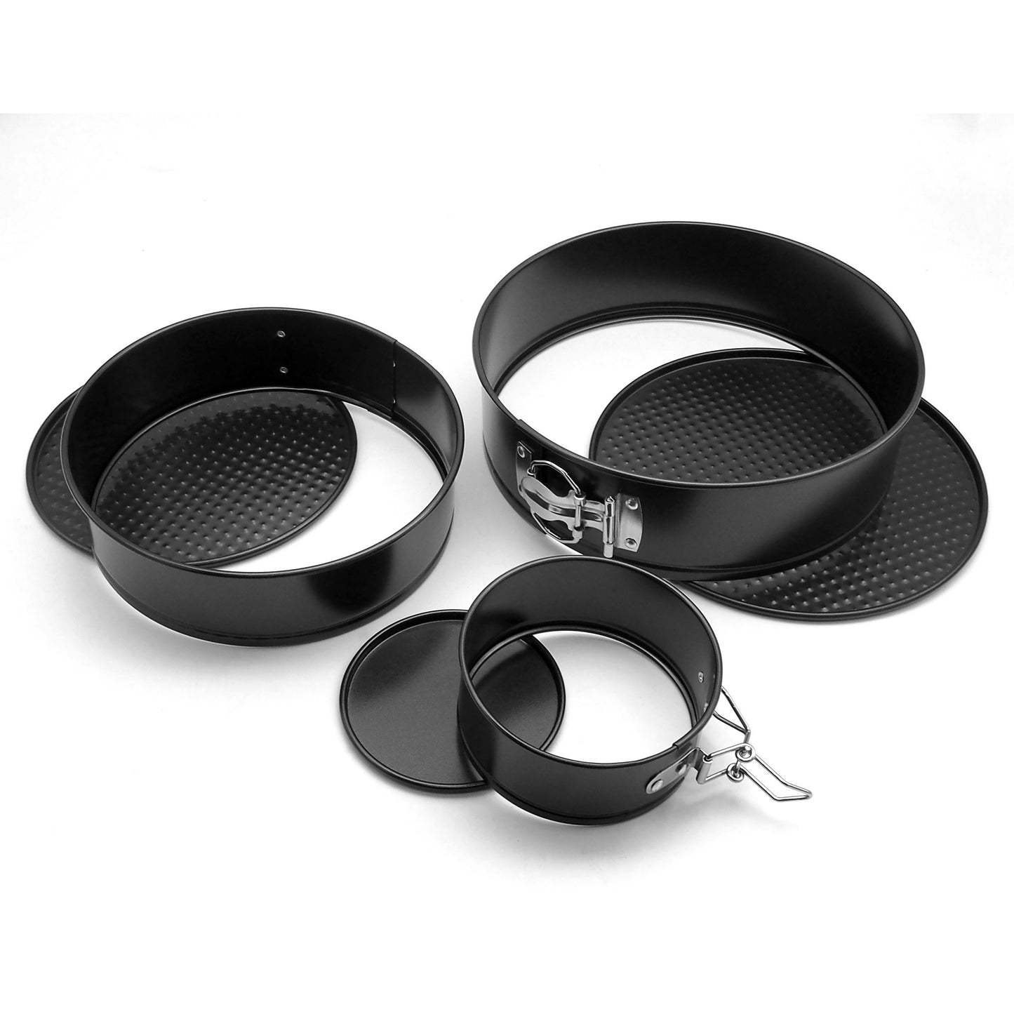 3PCS Non-Stick Springform Cake Mold Round Baking Pan Set