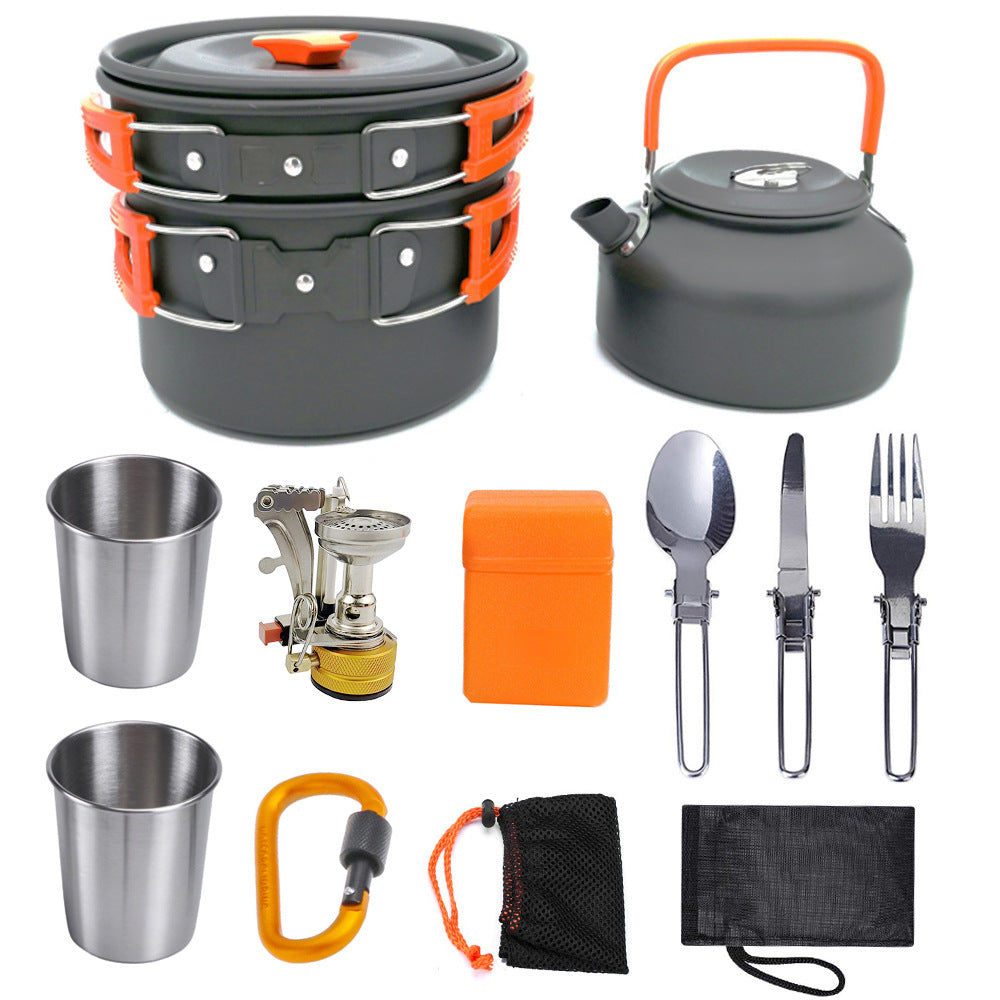 Buy Aluminum Camping Cookware Kit Outdoor Cooking Travel Set