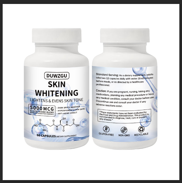 Glutathione Skin Whitening Hard Capsules Daily Supplement
