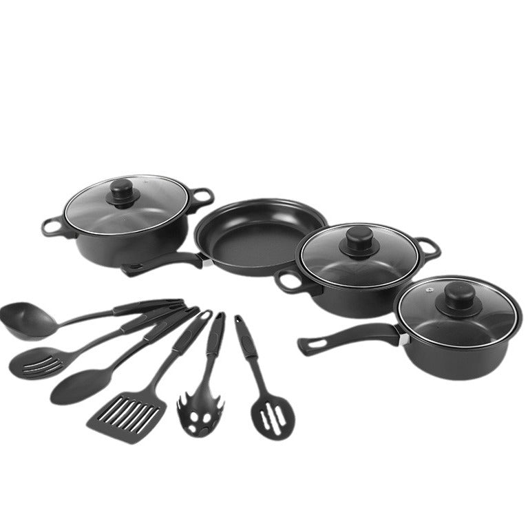 13-Piece Nonstick Kitchen Pot Set Durable Cookware Daily Set