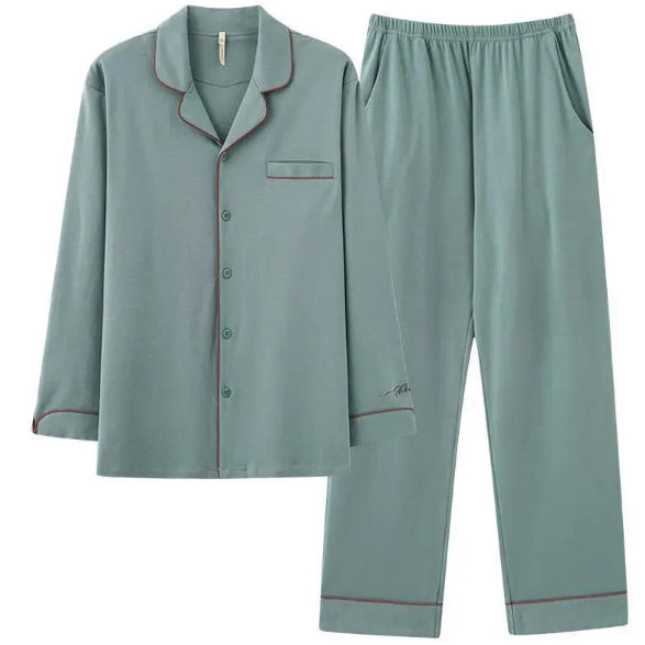 Buy Men’s Minimalist Long Sleeve Pajamas Sleepwear Set