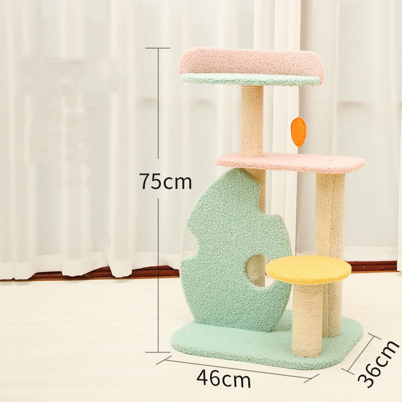 Cat Life Supplies Large Scratching Post and Toys for Cats