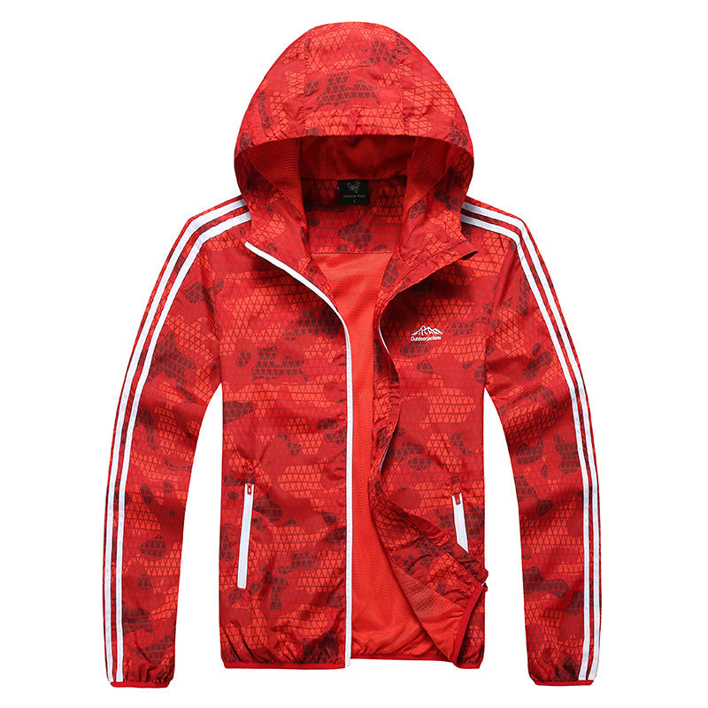 Men’s Outdoor Windproof Thin Jacket Waterproof Sunscreen Wear