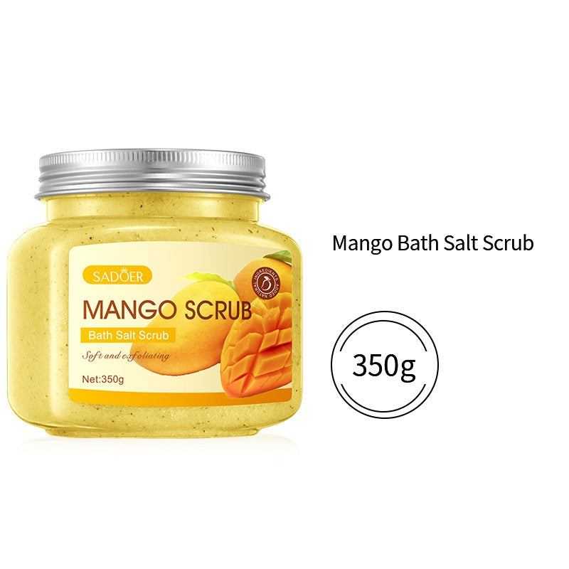 Fruit Bath Salt Scrub Cream Natural Exfoliating Body Care