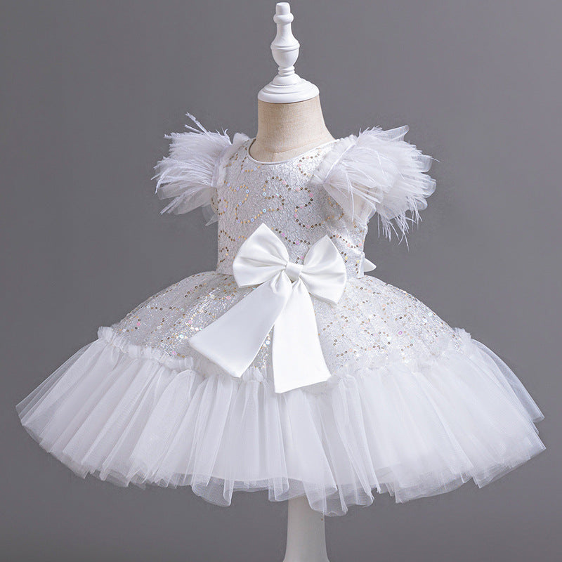 Flower Children's Clothing – Tulle Skirt Wedding Dress Summer
