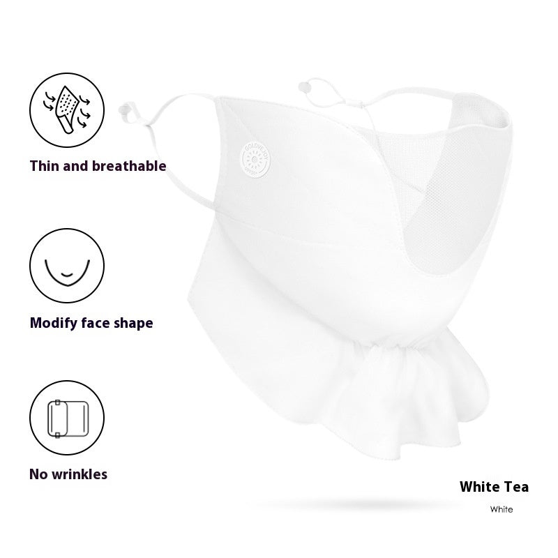 Women's Chiffon Sunscreen Mask Outdoor Driving & Cycling