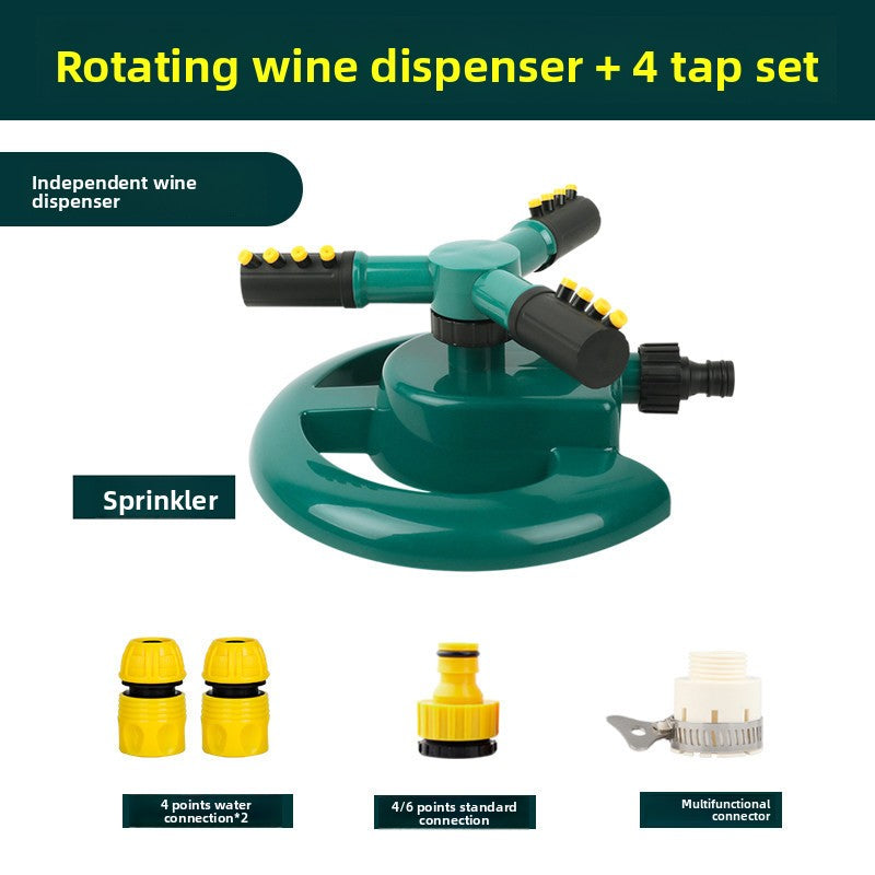 360 Degree Automatic Rotating Garden Sprinkler Head