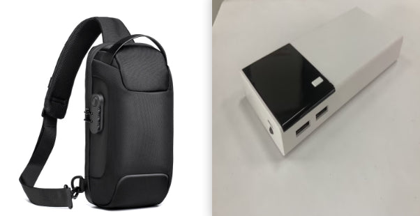 20000mAh Power Bank – Black Rice Customized Portable Charger
