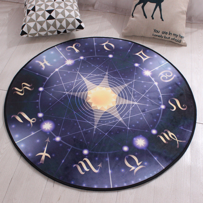 Round Door Mat Non-Slip Entrance Floor Mat for Home & Office