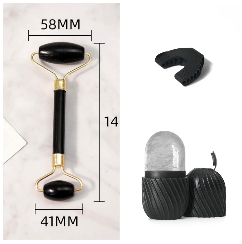 Beauty Face Care Massage Jade Device for Relaxing Skincare Glow