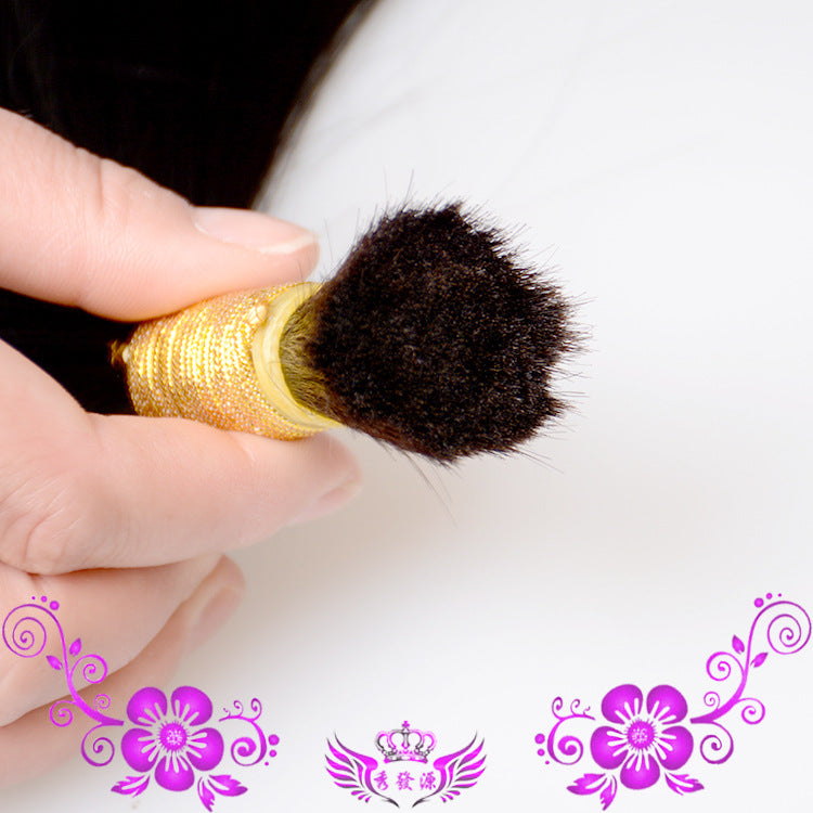 Real Hair Hair Piece Natural Look Human Hair Extensions