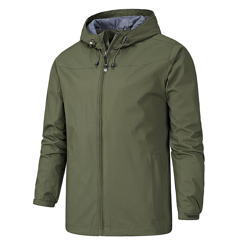 Outdoor Windproof Waterproof All Season Jacket for Men Hiking