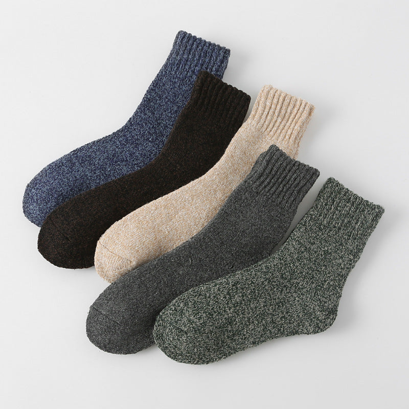 Buy Thick Warm Terry Socks In A Retro Color Palette For Women