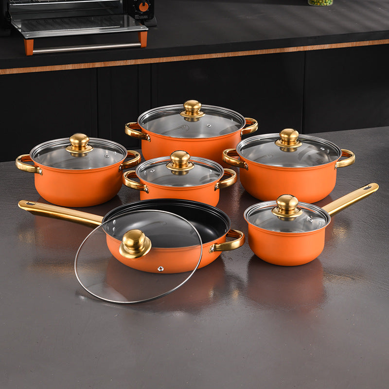 Stainless Steel Cookware Durable Kitchen Pots and Pans Set