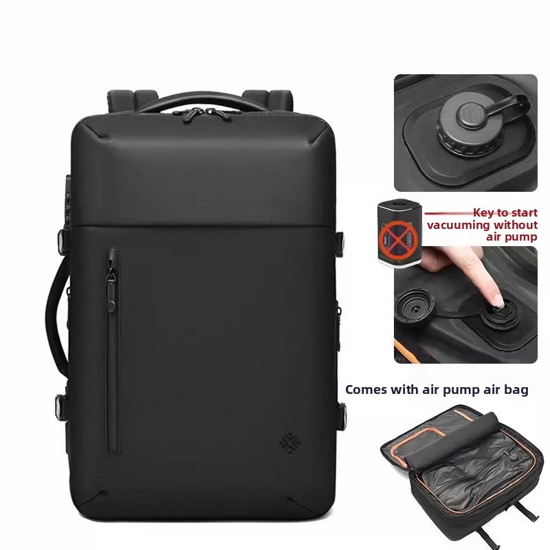 60L Vacuum Compression Travel Backpack with Ergonomic Design