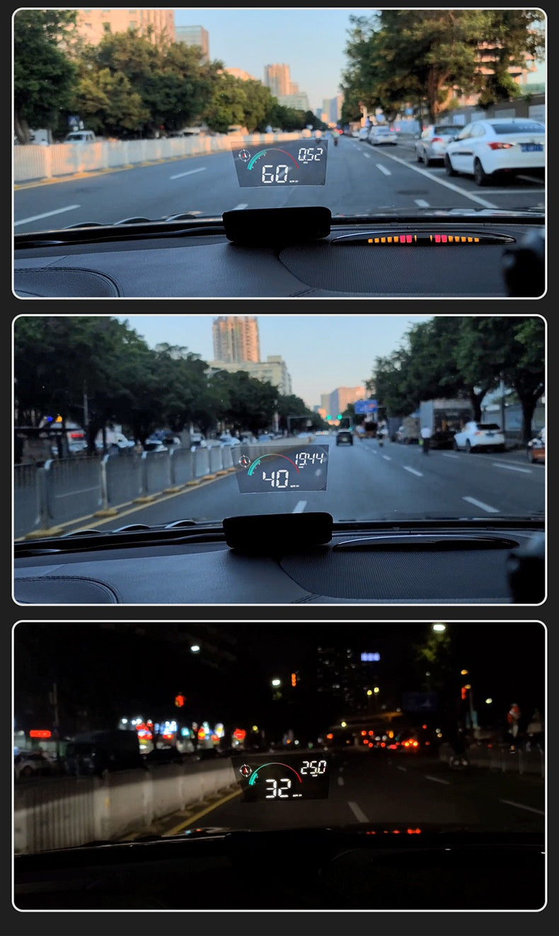 Head-Up Display Car GPS Speed Compass HD Projector