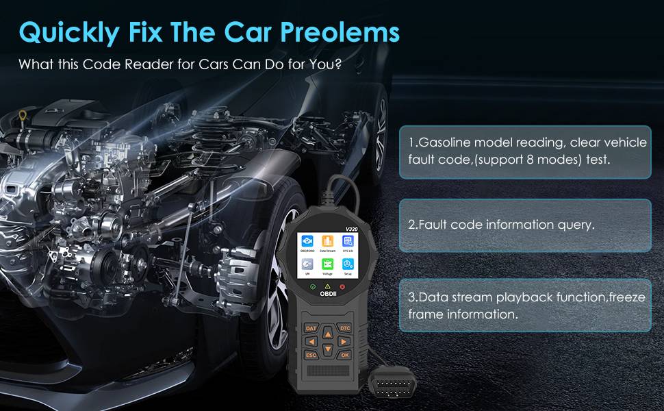 Automotive OBD2 Scanner OBD Code Reader Diagnostic Tool