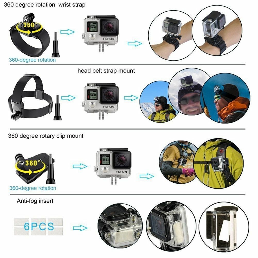 Sports DV Camera Accessories for Travel and Outdoor Shooting