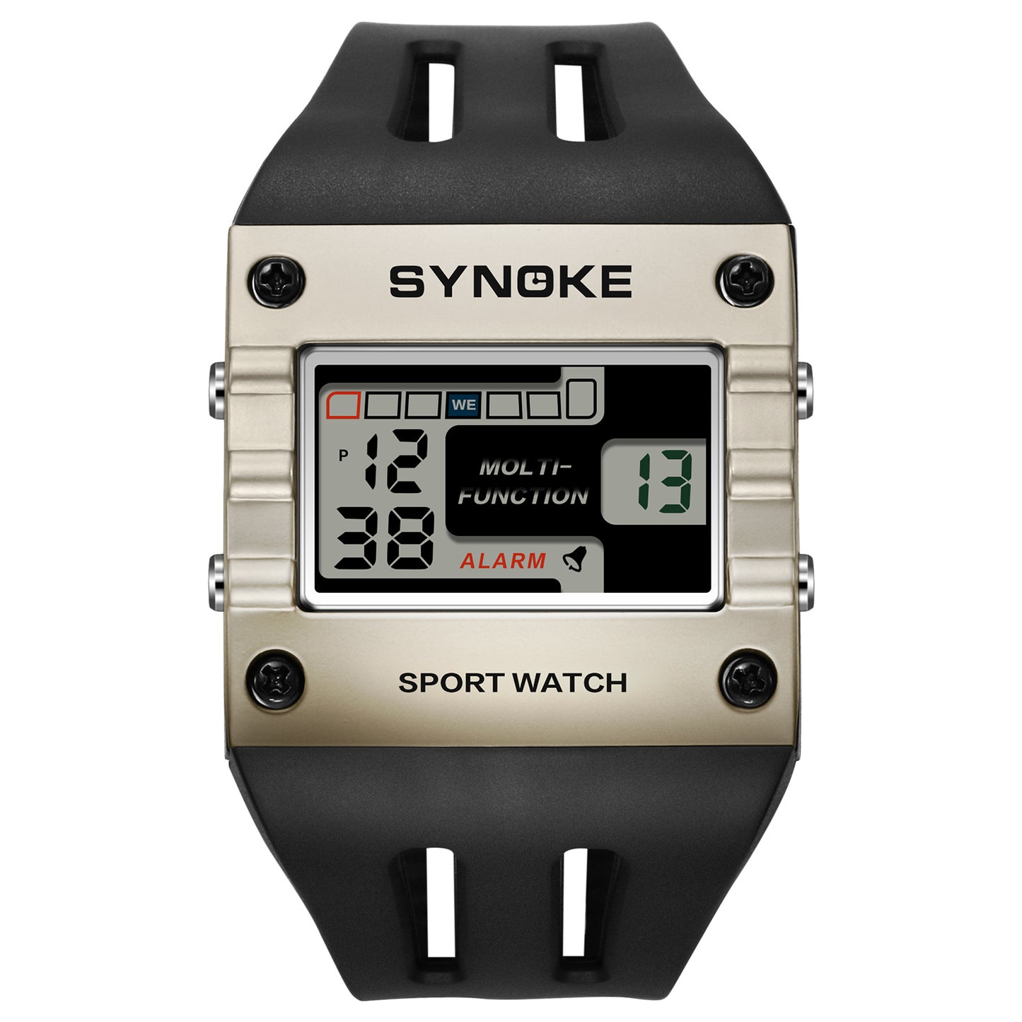 Men’s Alloy Sports Smartwatch Large Display & Water-Resistant