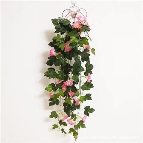 Morning Glory Rattan Plant – Simulation Wall Hanging Decor
