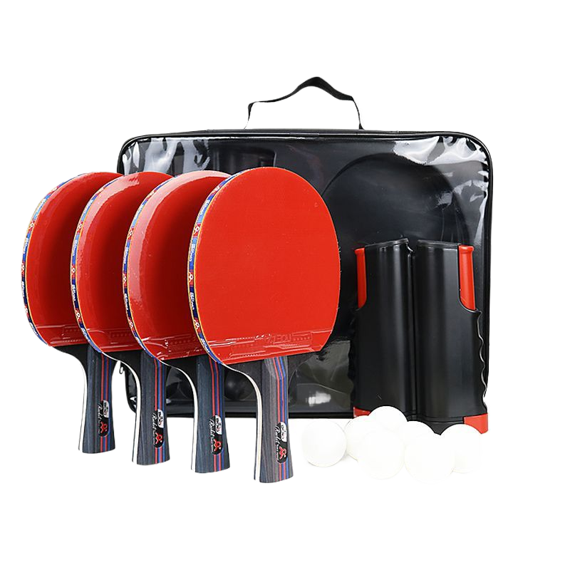 Boli Table Tennis Racket Set with Net Balls for Family Games