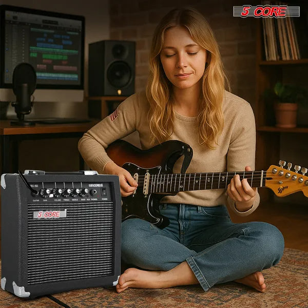Buy 5 Core 20W Electric Guitar Amp Portable Mini Practice Amplifier