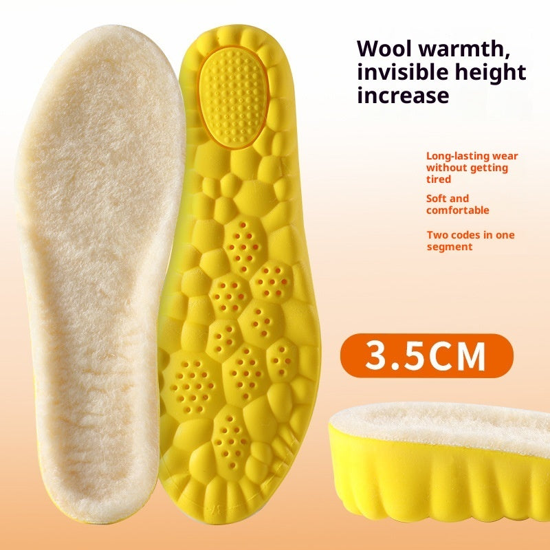Breathable Wool Insole Soft Shock Absorbing Comfort