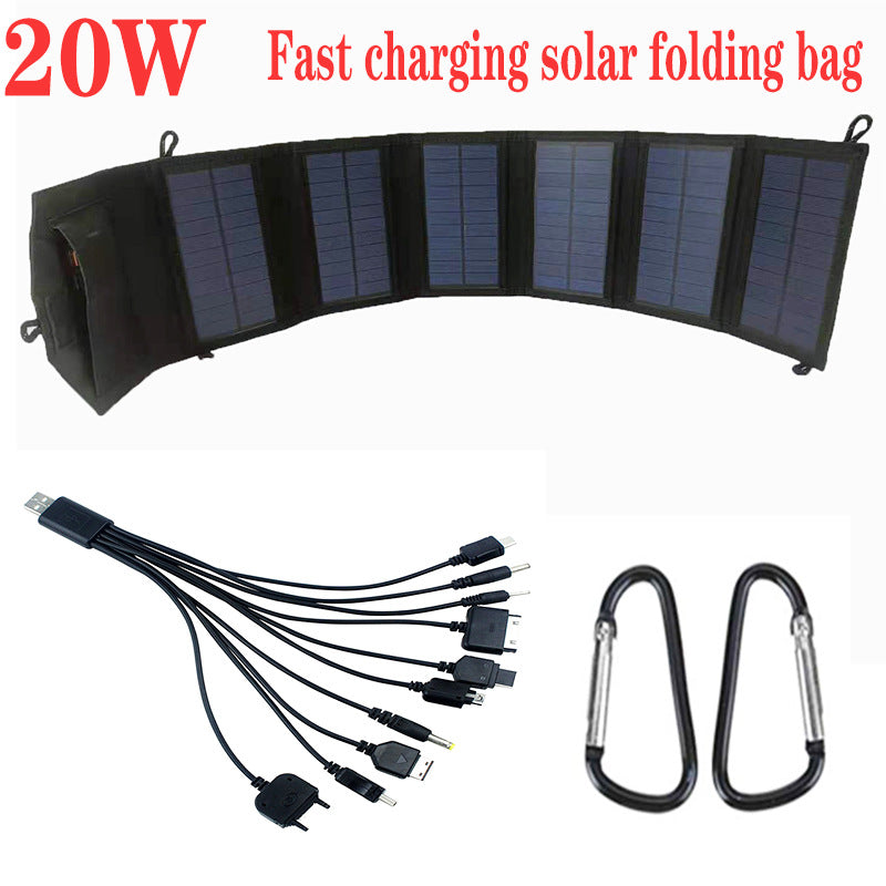 Portable Solar Charger Foldable Panel for Outdoor Power Needs