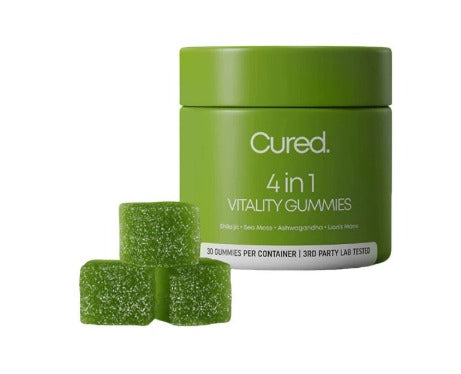 Cured 3-in-1 Shilajit Gummies for Men Energy and Vitality
