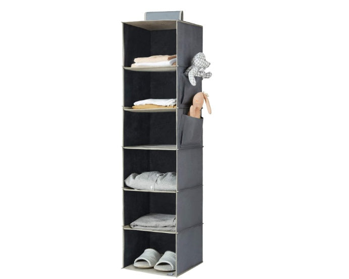 Multi-Layer Bamboo Hanging Bag – Wardrobe Storage Solution