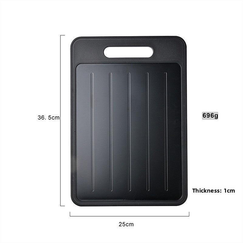 Dual-Sided Aluminum Cutting Board with Knife Sharpener