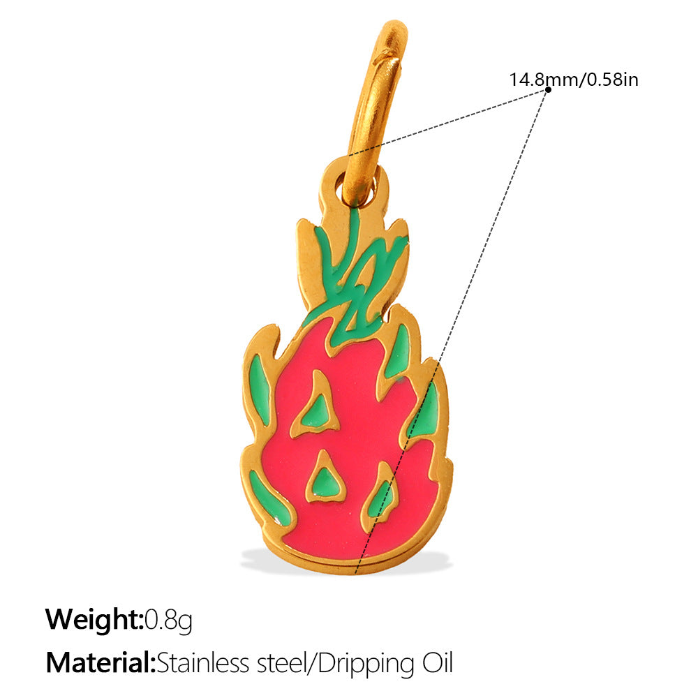 Colorful Drip-Oil Pendant Stylish Necklace Designed for Women