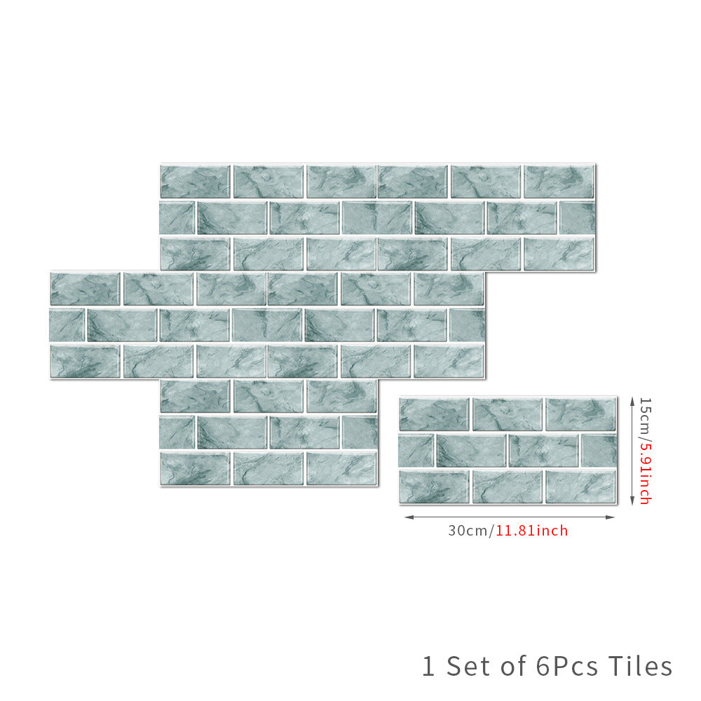 American Tile Wallpaper Imitation Design for Home Decor Use