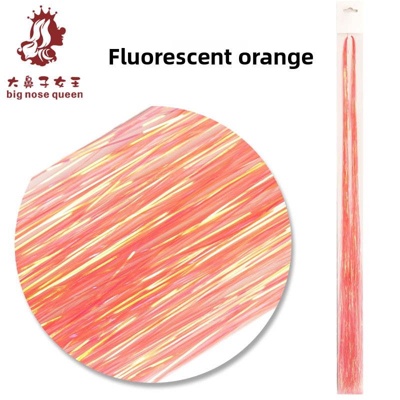 95cm Colorful Laser Hair Patch for Braiding and Styling