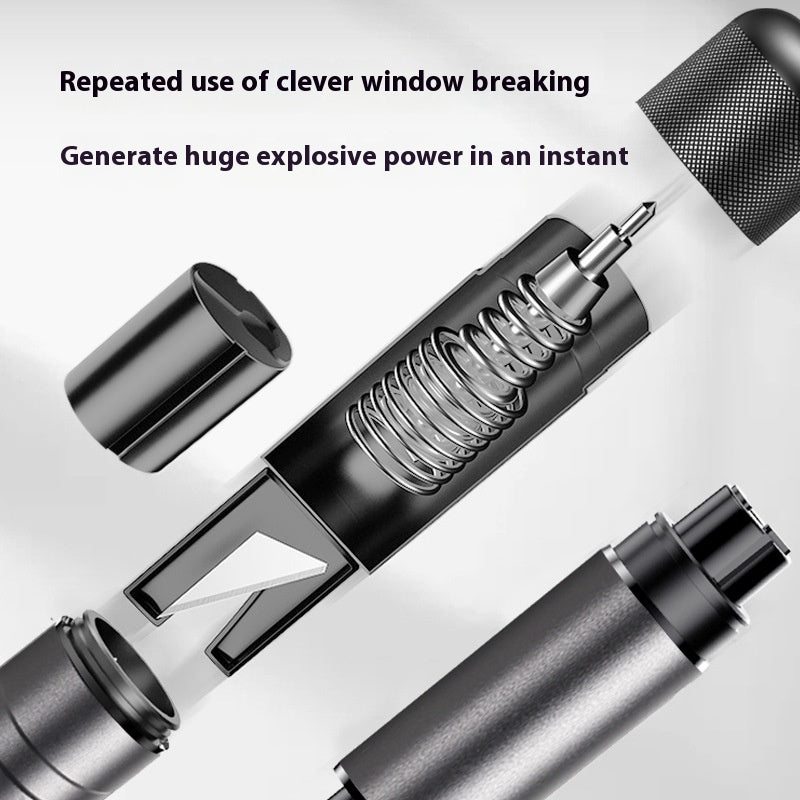 Buy Automobile Safety Hammer Window Breaker & Seat Belt Cutter global swanky 3