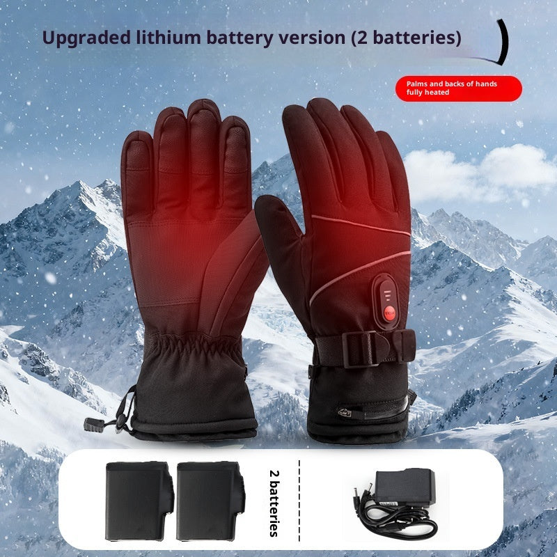 Buy Outdoor Cycling Sports Electrically Heated Thickening Gloves global swanky 3