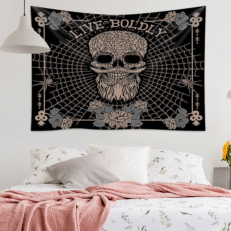 Buy Skull Home Improvement Stylish Room Tapestry Wall Decoration globalswanky 03
