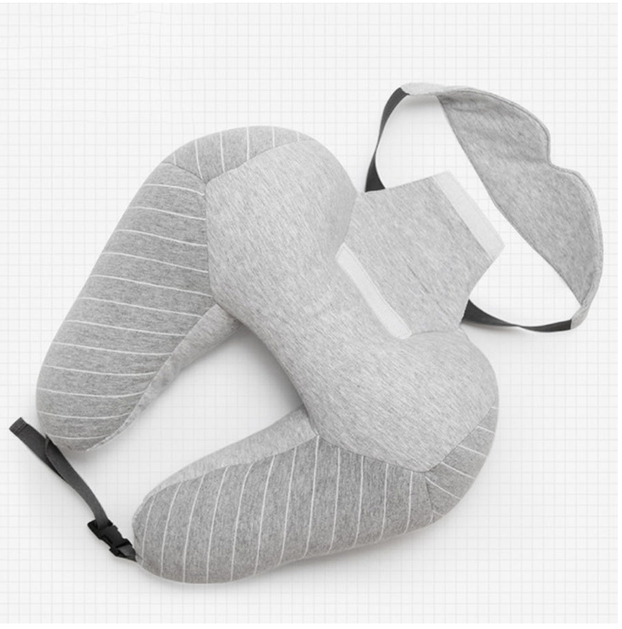 U-Shaped Travel Pillow – Foam Particle Neck & Lumbar Support
global-swanky 3