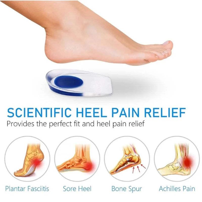 Soft Silicone Gel Insoles for Men & Women Comfort