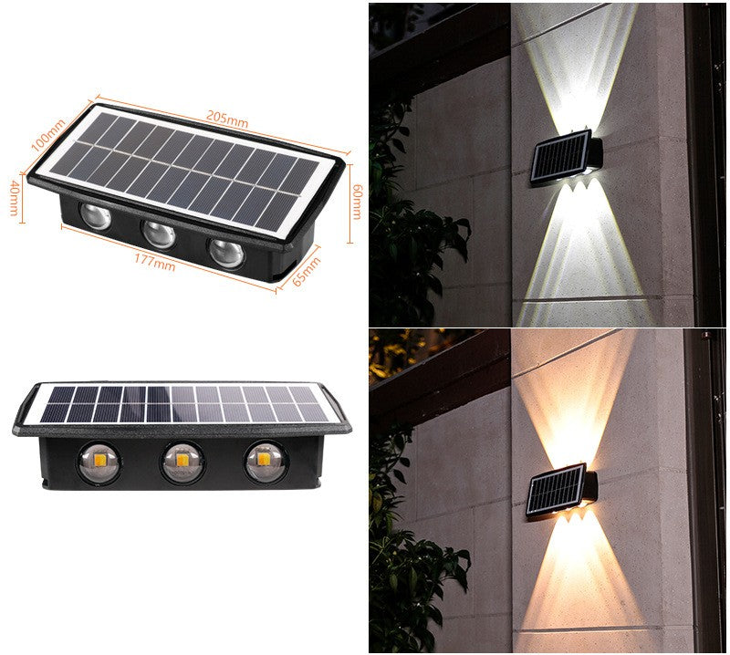 Buy Solar Outdoor Light with 18650 Battery & Color LED Mode